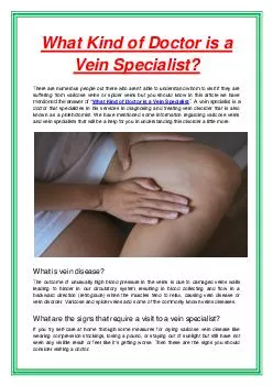 What Kind of Doctor is a Vein Specialist?