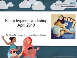 Sleep hygiene workshop April 2019