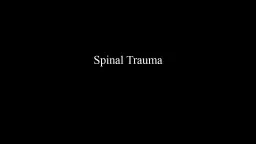 Spinal Trauma Types Cervical 40%