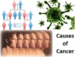 Causes of Cancer Ageing Most types of cancer become more common as people age