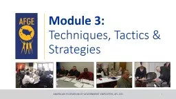 Module 3: Techniques, Tactics & Strategies