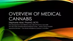 PPT-Overview of medical cannabis