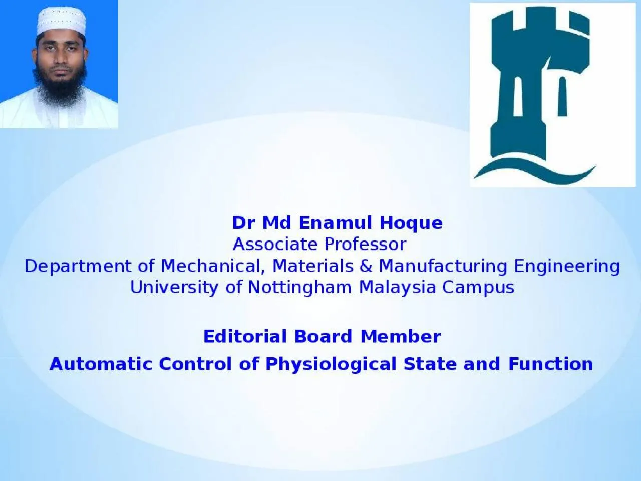 PPT-Dr Md Enamul Hoque