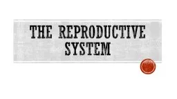 The Reproductive System Objectives