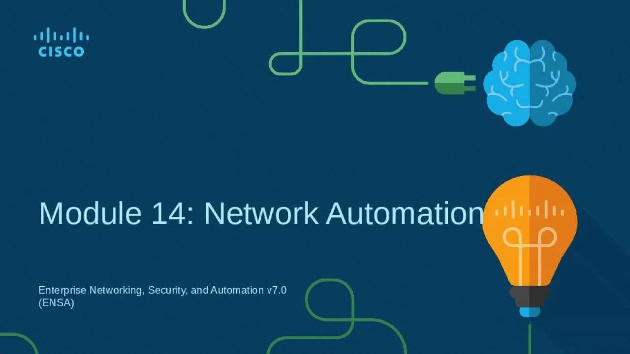 PPT-Enterprise Networking, Security, and Automation v7.0