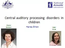 Central auditory processing disorders in children