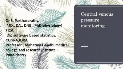 Central venous pressure monitoring