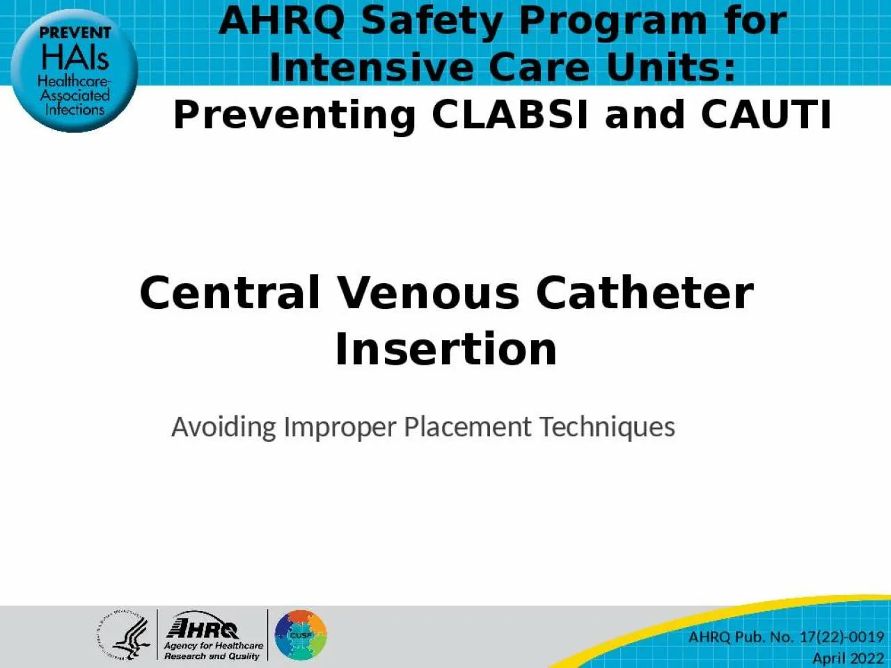 PPT-Central Venous Catheter Insertion