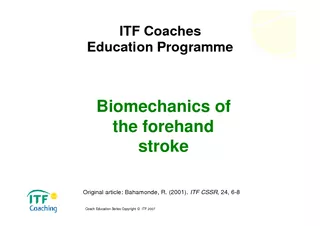 Biomechanics of the forehand stroke