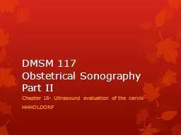SON 2122 Obstetrical Sonography Part II