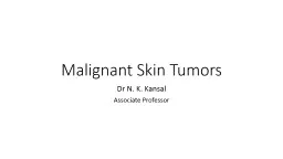 Malignant Skin Tumors Dr