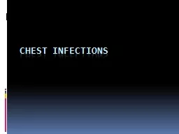 Chest infections Pulmonary Tuberculosis (Koch’s Disease)