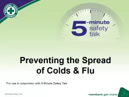 Preventing the Spread  of Colds & Flu