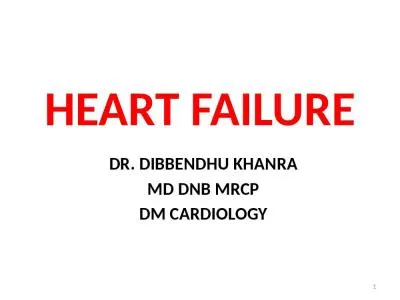 HEART FAILURE DR. DIBBENDHU KHANRA