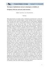 The impact of globalization and new technologies on liabilities of for