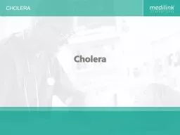 CHOLERA C holera CHOLERA