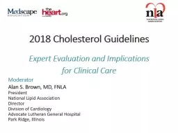 2018 Cholesterol Guidelines