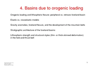 Basins due to orogenic loading