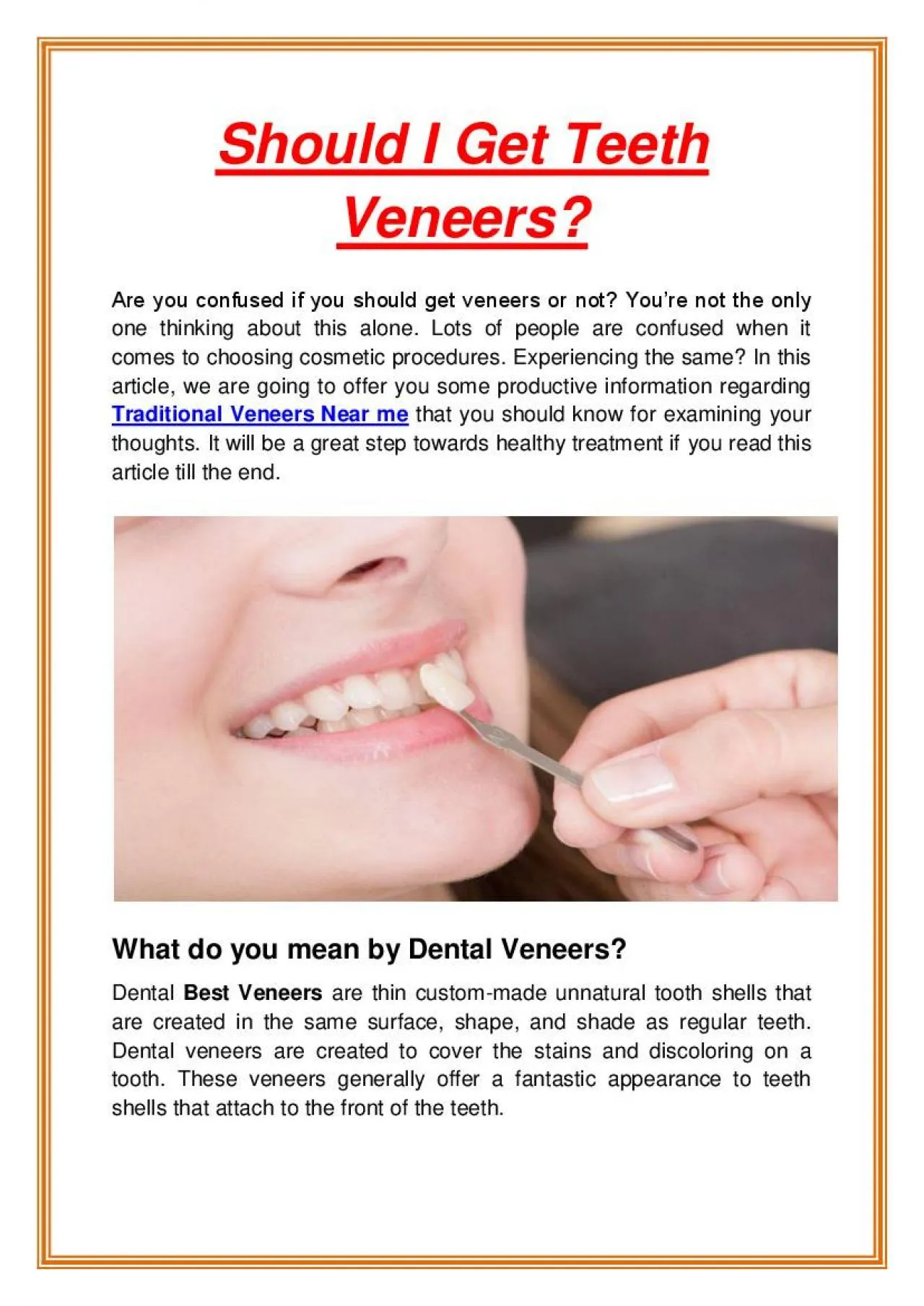 PDF-Should I Get Teeth Veneers?