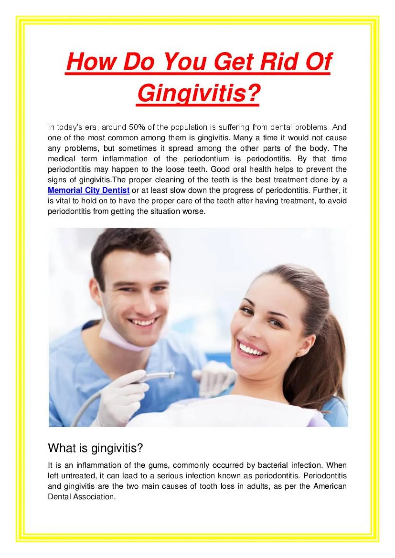 PDF-How Do You Get Rid Of Gingivitis?