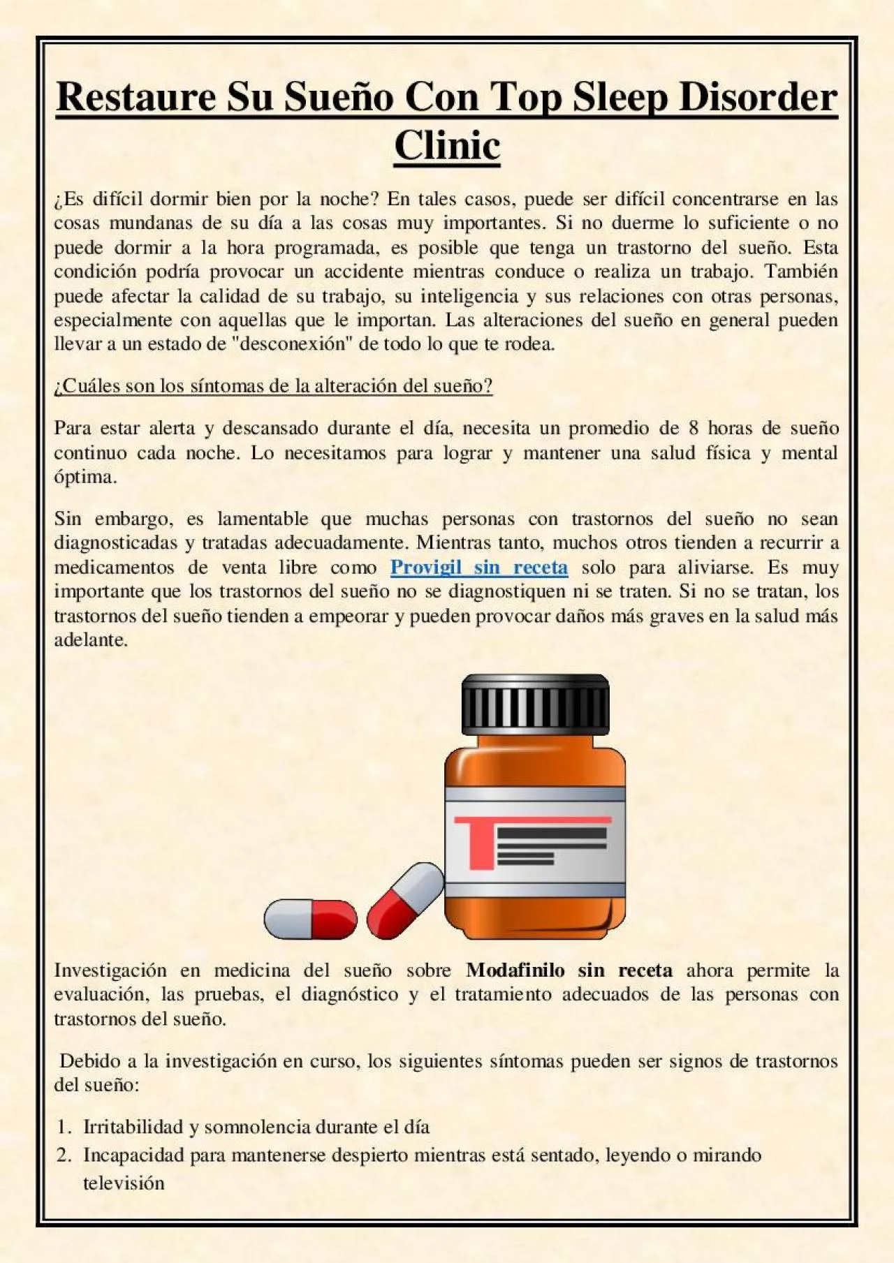 PDF-Restaure Su Sueño Con Top Sleep Disorder Clinic