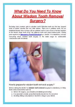 What Do You Need To Know About Wisdom Tooth Removal Surgery?