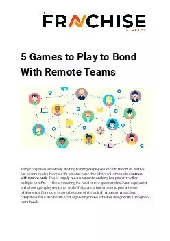 5 Games to Play to Bond With Remote Teams - The Franchise Universe