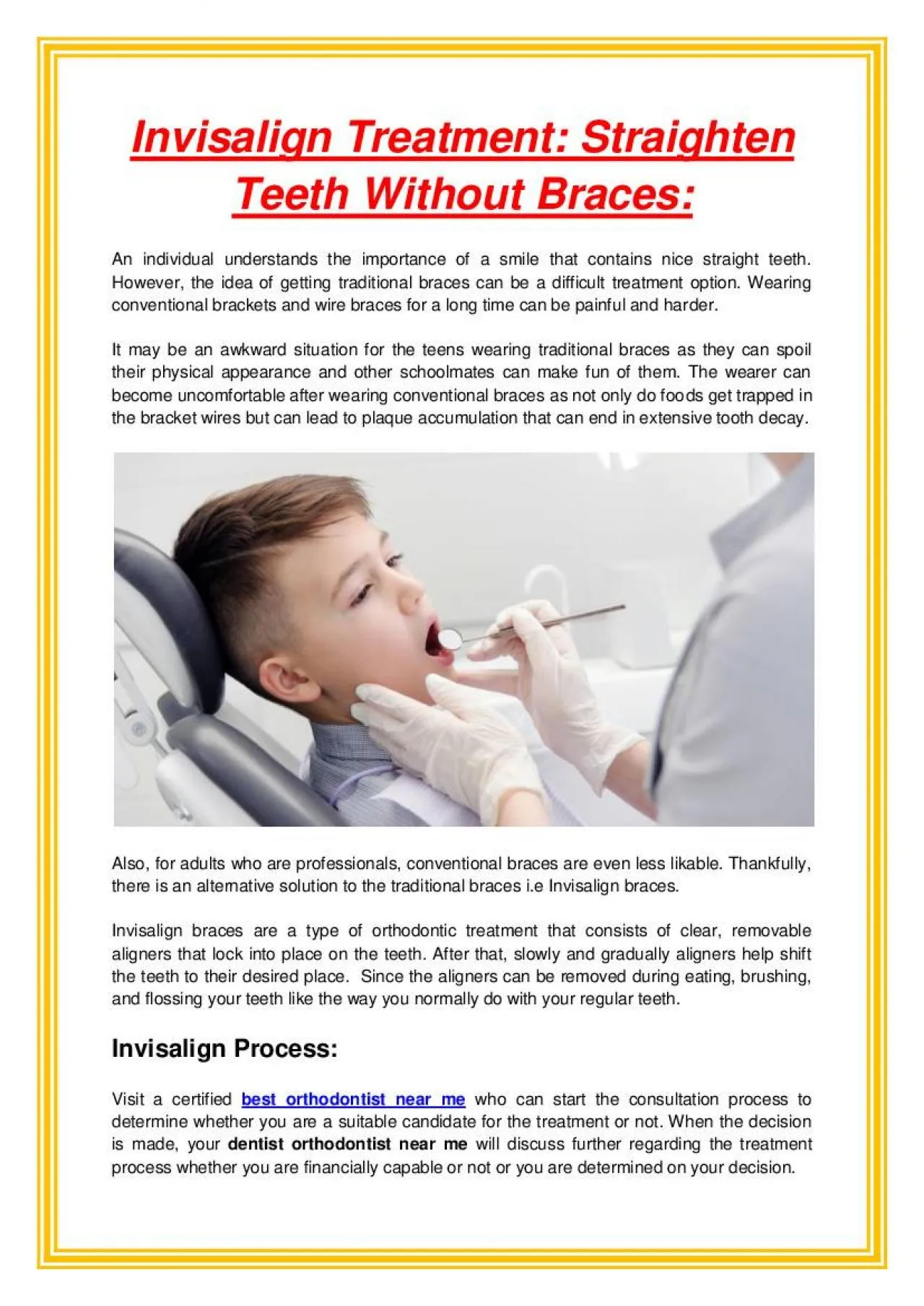 PDF-Invisalign Treatment: Straighten Teeth Without Braces: