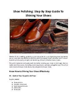 Shoe Polishing - Step By Step Guide To Shining Your Shoes