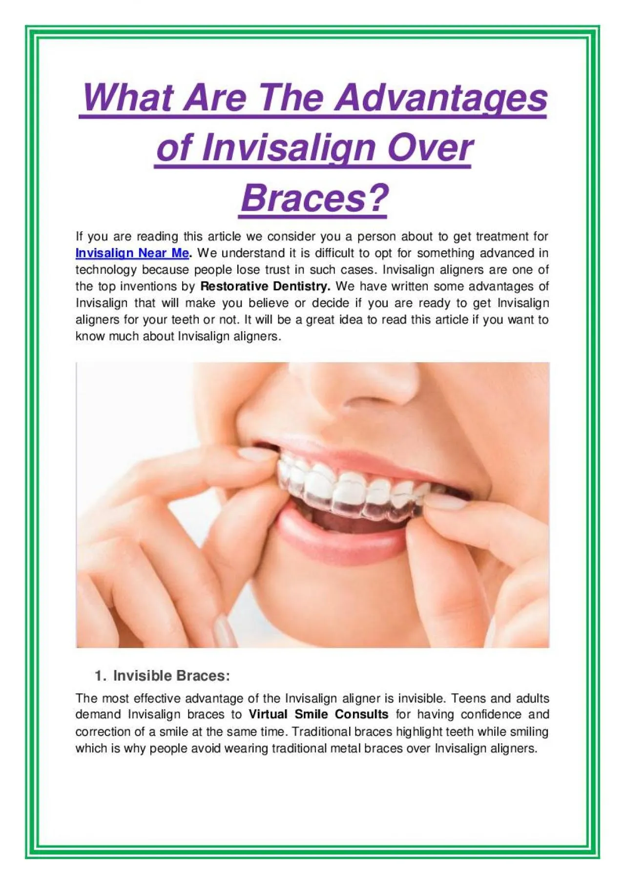 PDF-What Are The Advantages of Invisalign Over Braces?