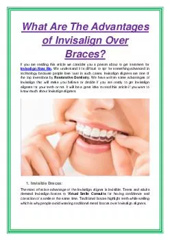 What Are The Advantages of Invisalign Over Braces?