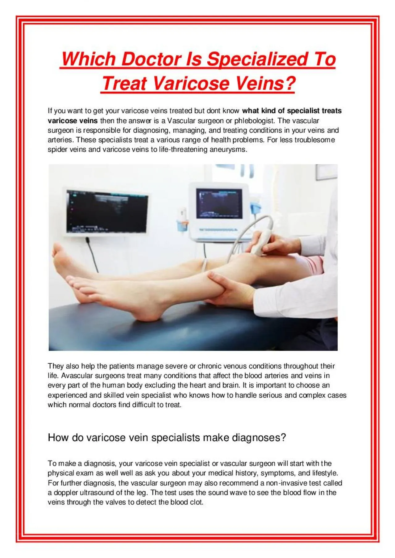 PDF-Which Doctor Is Specialized To Treat Varicose Veins?