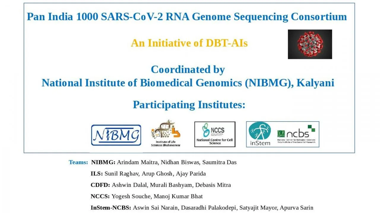 PPT-Pan India 1000 SARS-CoV-2 RNA Genome Sequencing Consortium