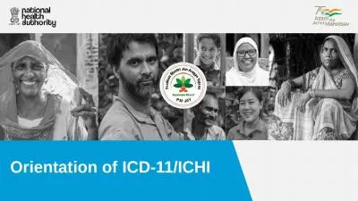 Orientation of ICD-11/ICHI