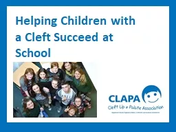 Helping Children with a Cleft Succeed at School
