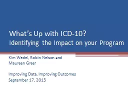 What’s Up with ICD-10?