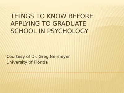 Things to Know Before Applying to Graduate School in Psychology