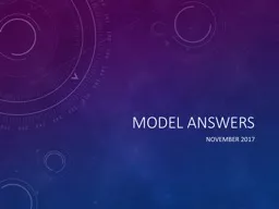 Model answers November 2017
