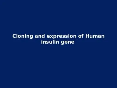 Cloning and expression of