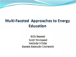 Multi-Faceted Approaches to Energy Education