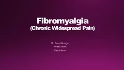 Fibromyalgia (Chronic Widespread Pain)