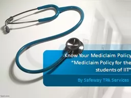 Know Your  Mediclaim  Policy