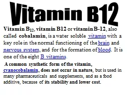 Vitamin B 12 ,  vitamin B12