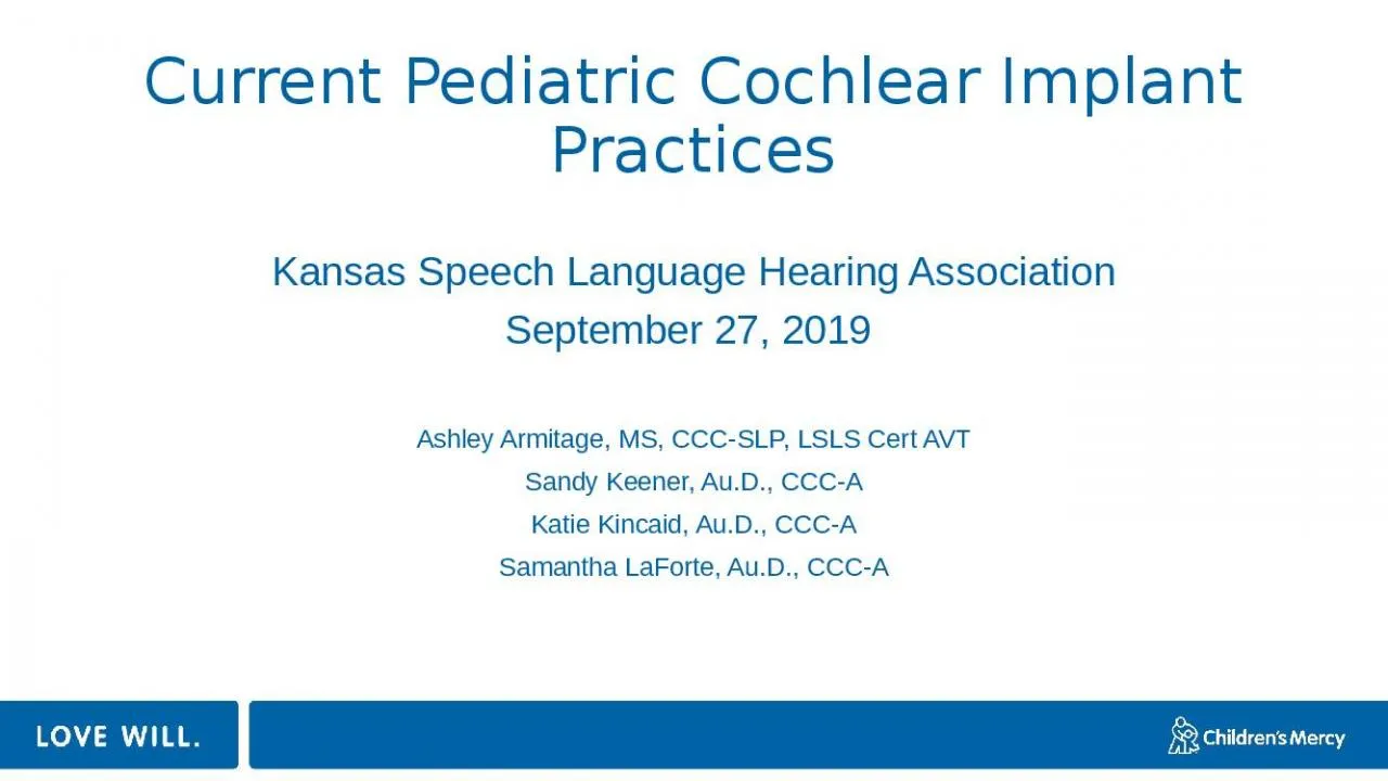 PPT-Current Pediatric Cochlear Implant Practices