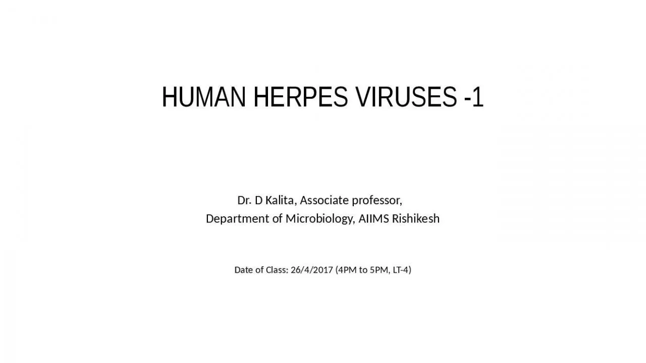 PPT-HUMAN HERPES VIRUSES -1