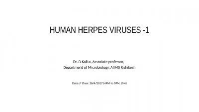 HUMAN HERPES  VIRUSES -1