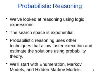 1 Probabilistic Reasoning