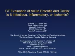 CT Evaluation of Acute Enteritis and Colitis: