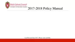 2017-2018 Policy Manual