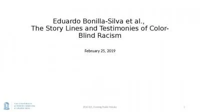 Eduardo Bonilla-Silva et al.,